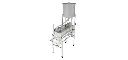 Semiautomatic volumetric filling machine