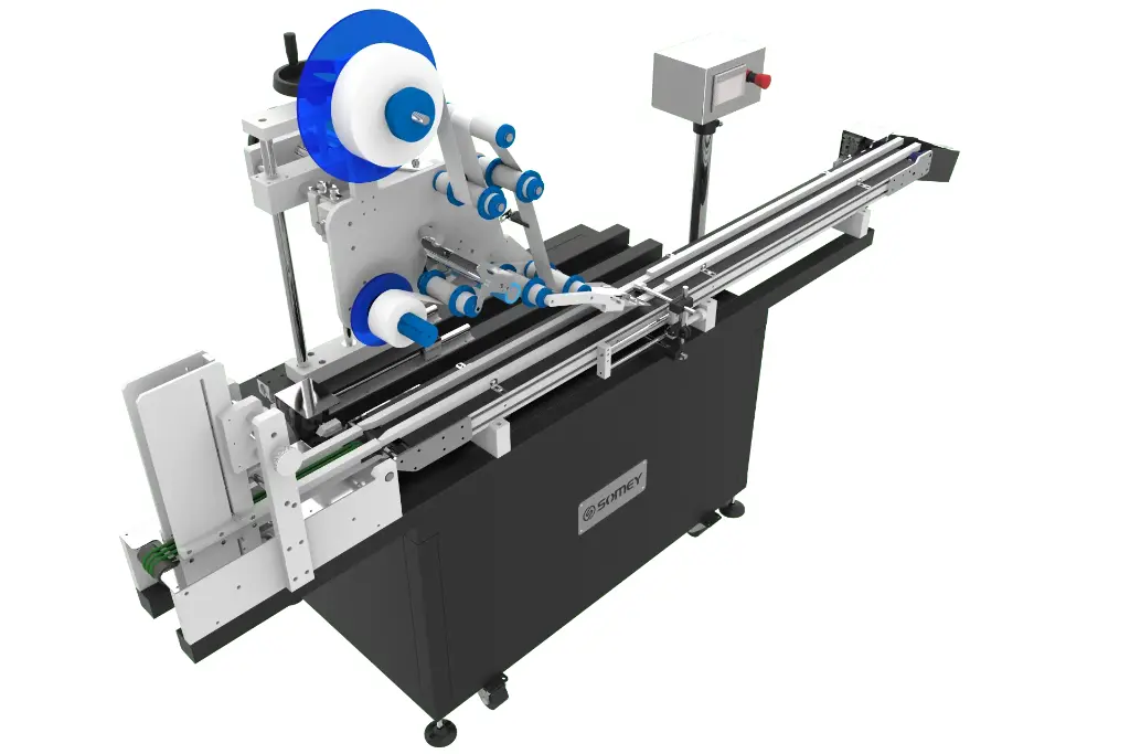 Automatic horizontal labeling machine