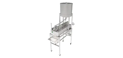 Semiautomatic volumetric filling machine